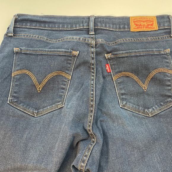 Levi's Curvy Bootcut Jeans Dark Wash Denim Classic Fit Women Size 31x28 Mid-rise - Picture 5 of 9